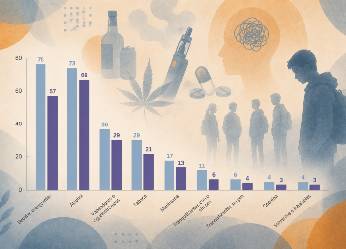Alcohol, energizantes y vapeadores: el mapa actual de los consumos adolescentes en las escuelas argentinas